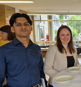 Stipendiat Sardar Fakhir und Jennifer Brauweiler